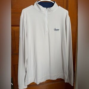 Rhoback Men’s Light Pink 1/4 Zip Pullover Top Barstool Golf Long Sleeve Large